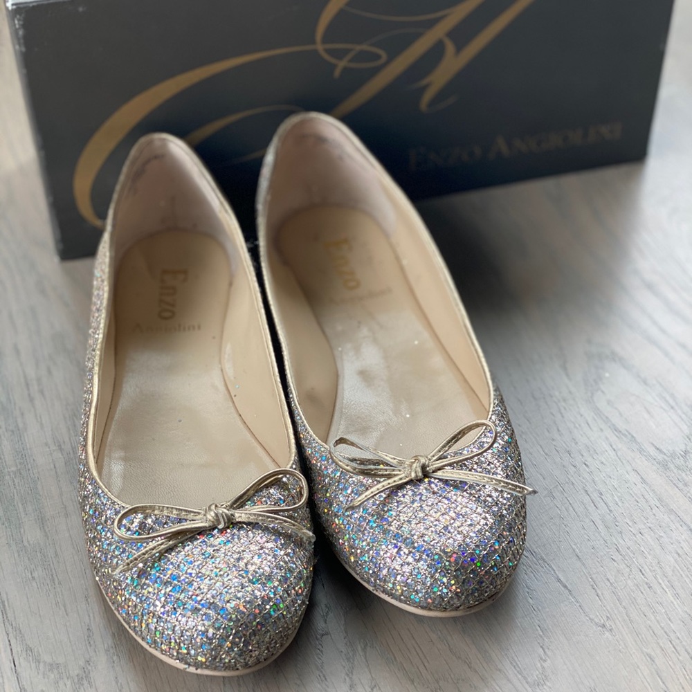 Enzo Angiolini glitter flats
